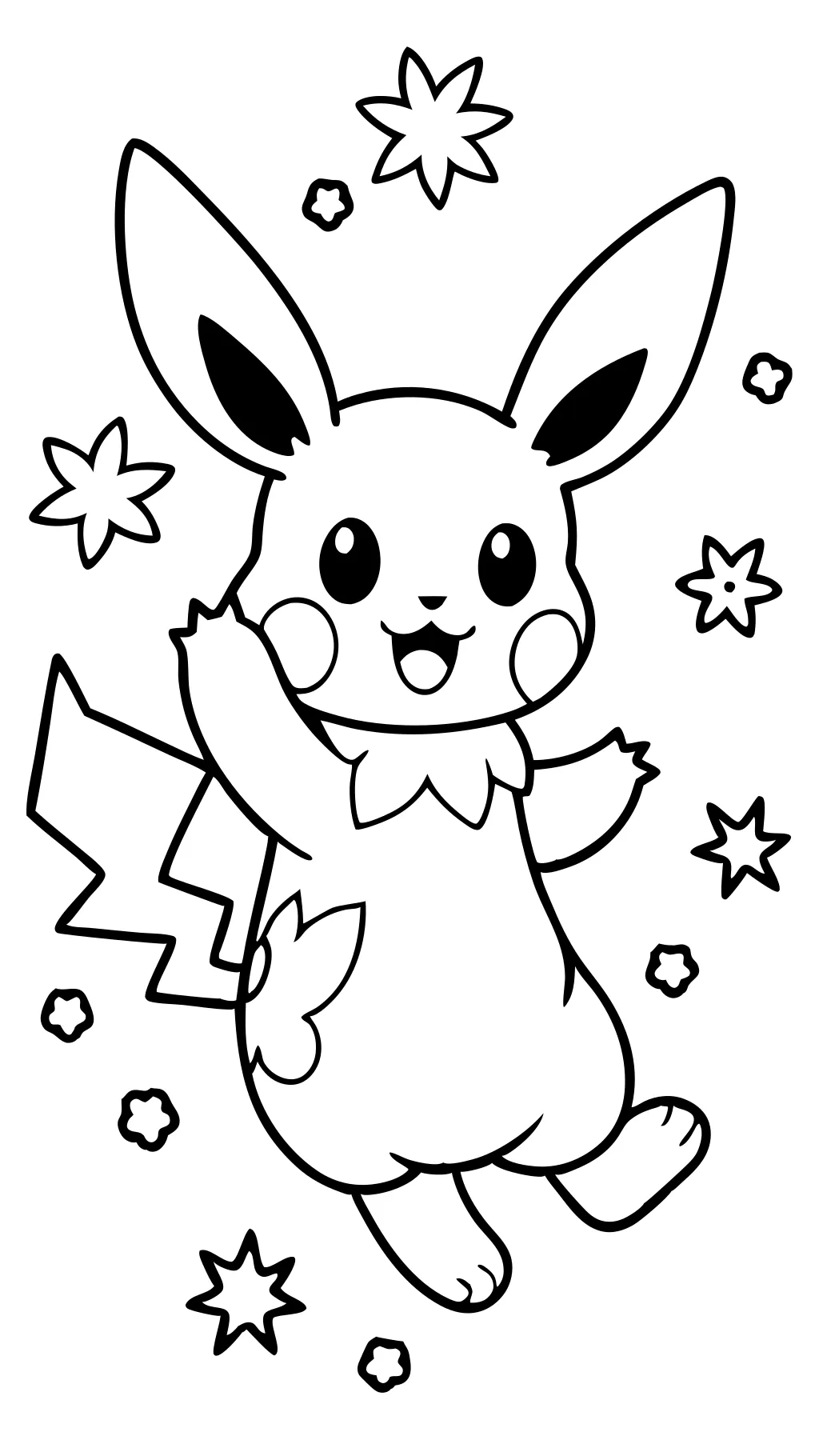 Páginas para colorear de Pikachu